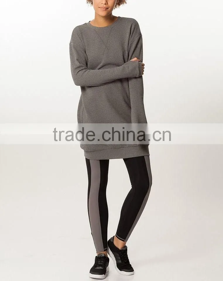 Ramax Custom Women Wholesale Crew Neck Long Sweatshirt Yoga Top