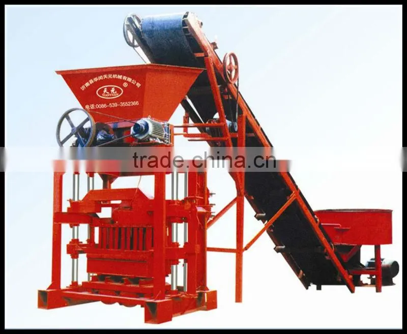 Low cost and capacity Mini concrete block machine QT4-35, QTJ4-35