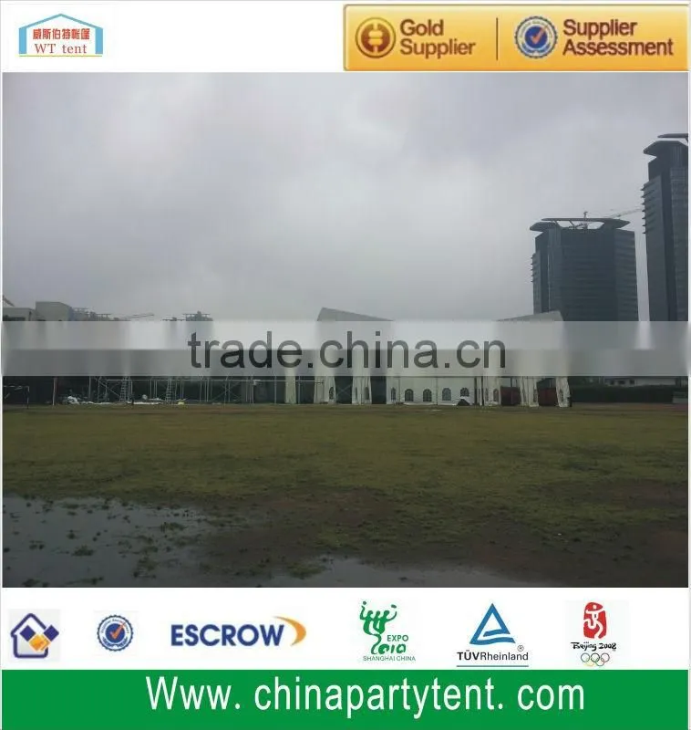 Large industrial warehouse tent marquee with ABS hard walls