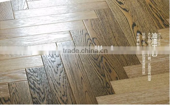 New design oak parquet wood floor warm Heat resistant to wear Living room, bedroom, hallway 4507515