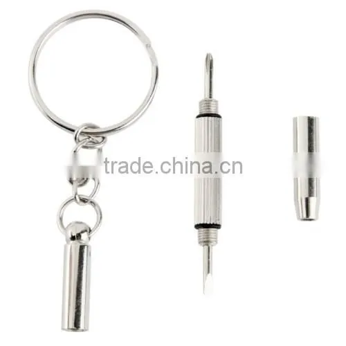 3 in 1 Professional Mini Screwdriver Repair Tool with Keychain for Watch / Mobile Phone / Camera etc