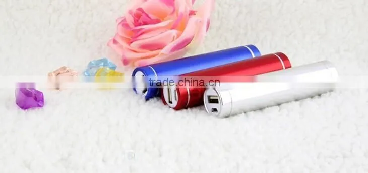 Aluminium Alloy Powerbank with LED Light 2200mah Power Bank