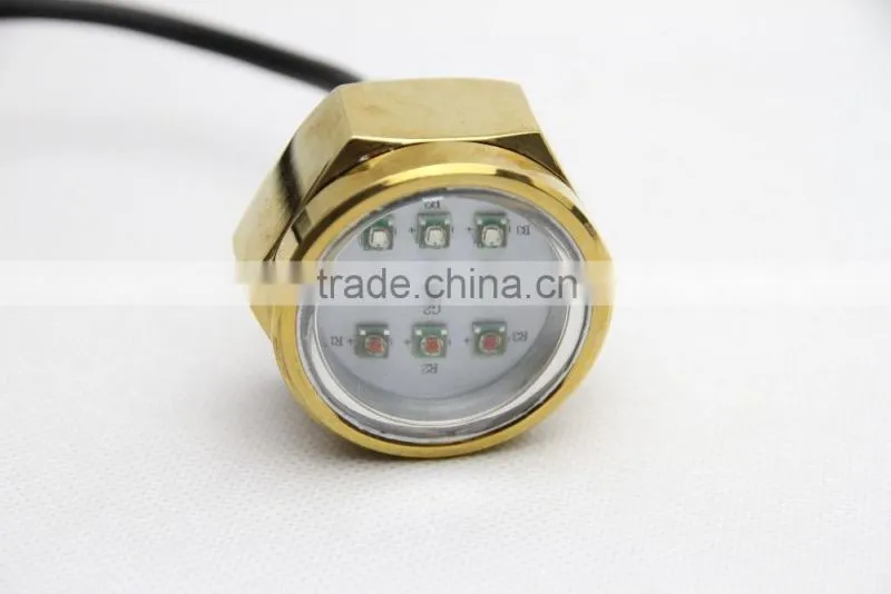 Excellent Quality IP68 Waterproof Rate 9 LED Underwater Marine Boat Drain Plug Light brightest 27W WIFI RGB DC11-28V