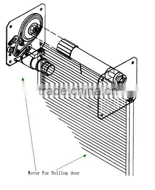 AC 300kgs lifting force Copper wire shutter door and luxurierous shutter door motor with an overheat prevention device