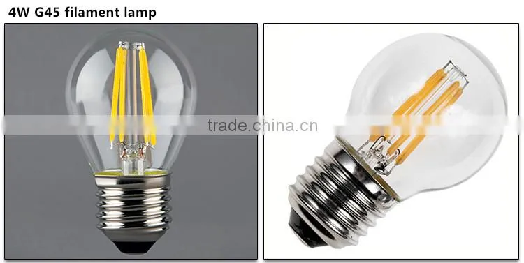Certificate Approved COB Filament Led Bulb G45