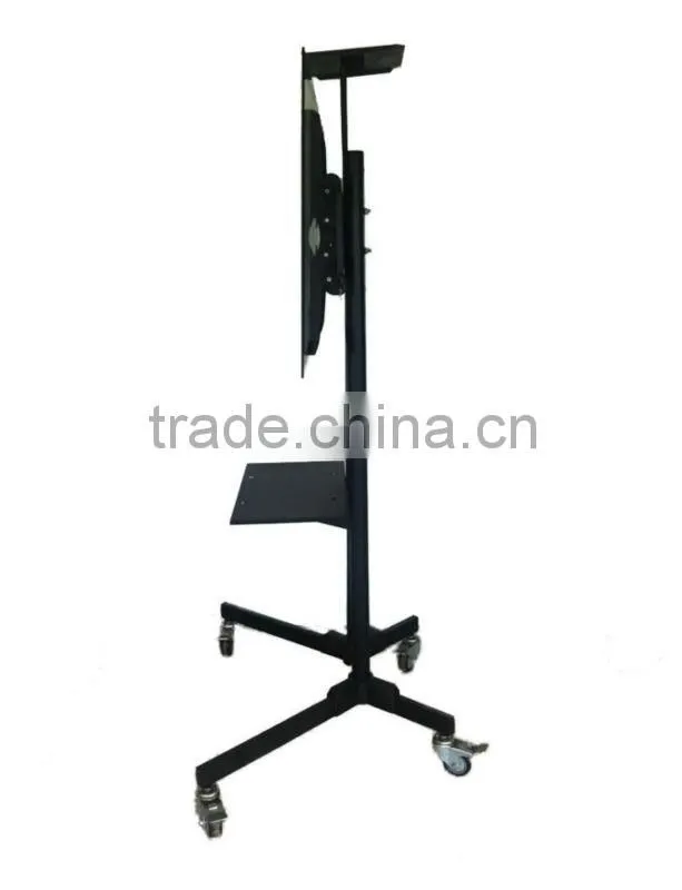 Mobile tv cart with wheels