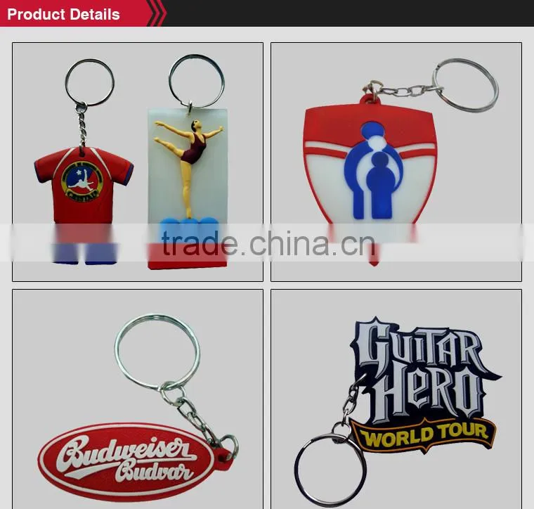 lovely promotion gifts soft pvc photo frame keychain