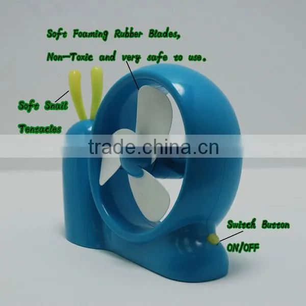 2014 Pretty snail Office Popular Portable Desktop Fan