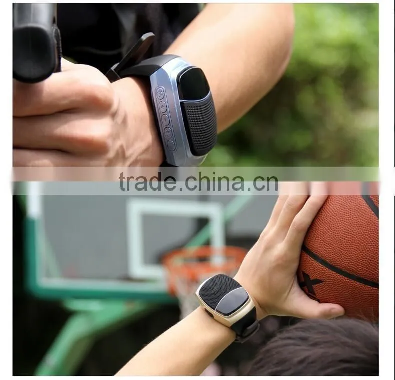 New Arrival Led display bluetooth speakers watch with microphone