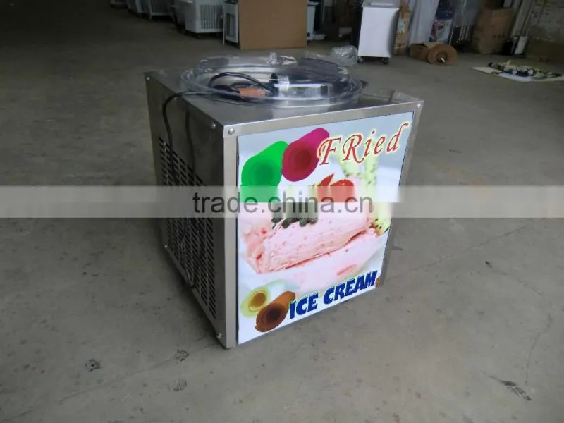 professional one pan ice crem frying machine /fried ice cream machine for sale