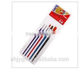 5PCS Nylon Plastic Handle Artist Brush/artist paint brush