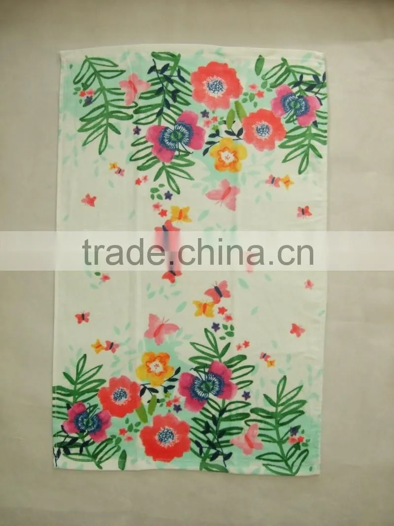 reactive print kitchen cotton velour tea towel print towels textiles china supplier bulk buy from china