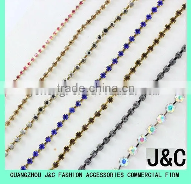 Crystal Rhinestone metal cup chain
