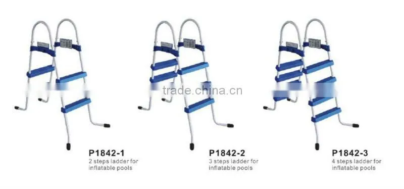 2015 Poolstar cheap plastic steps pool ladders with coated steel frame