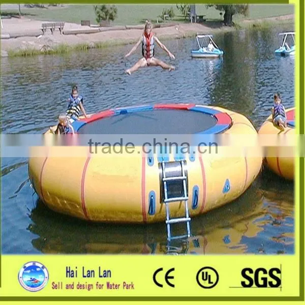 2015 Hot Sale Steel Frame Inflatable Water Trampoline for Kids