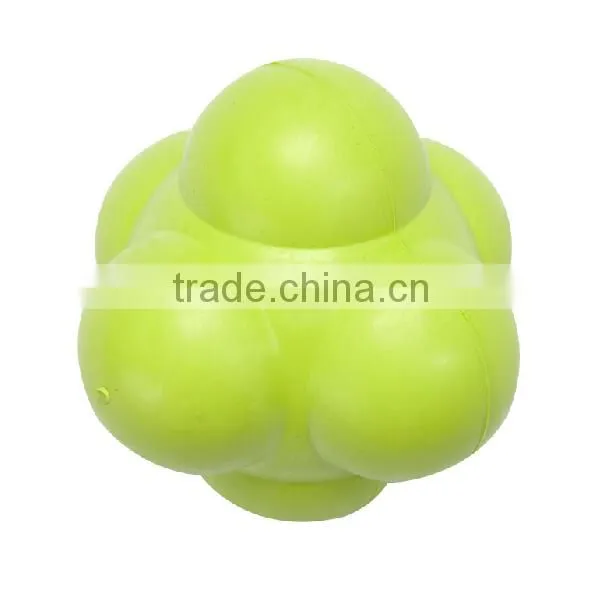 2014 new design 7cm rubber reaction balls for training speed