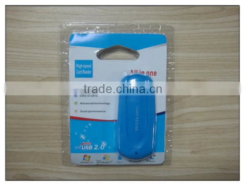 car key shape card reader black plastic usb 2.0 card reader(OS-CR112)