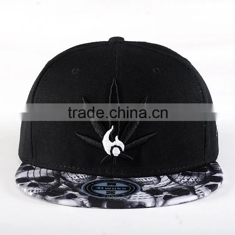 2015 custom design 100%acrylic 3d embroidery snapback hat