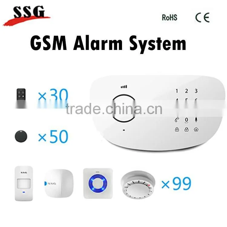 Remote control by App smart alarm system burglar alarm system pir motion sensor home security alarm system