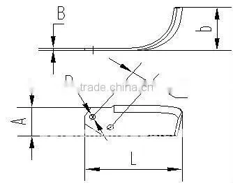 American Ford agriculture tractor farm tiller tine