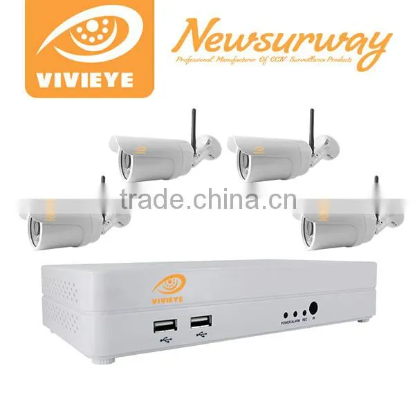 4ch wifi nvr kits cctv security wifi ip camera system hd NVR kit