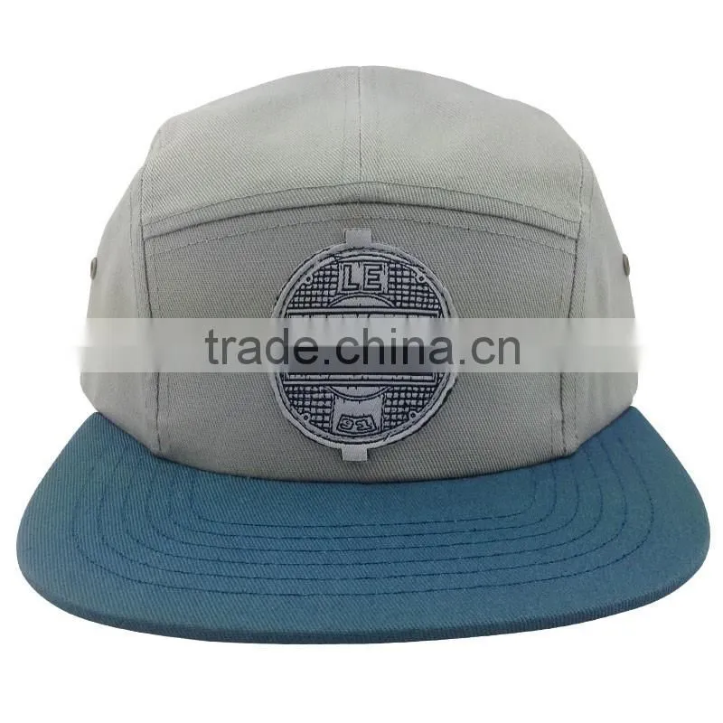 Embroidered Patch Flat brim Army Cap Badge with Adjustable Strap Running Hat