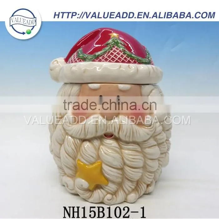 Competitive price christmas ceramic canisters set manufacturers in china