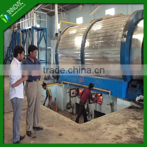 waste tire recycling to diesel/tire pyrolysis machine/plant pyrolysis for waste rubber