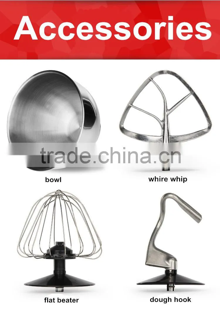 china home electric stand mixer with stainless steel bowl for CE GS & ROHS