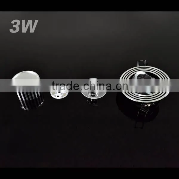 Aluminum 3W Led Celling Lights Indoor use