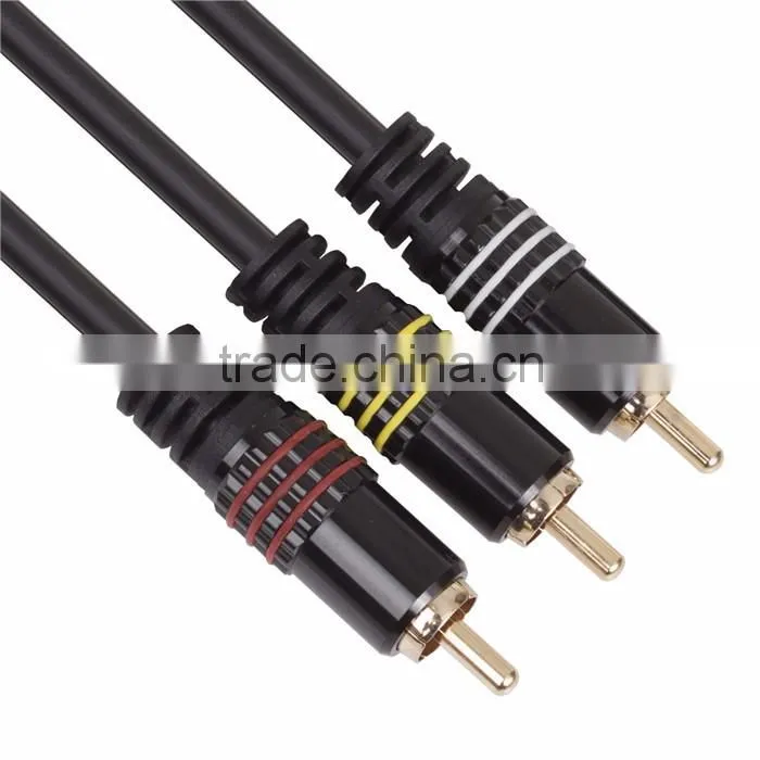Engineering VCOM cable High Quality Audio and Video Cable 3RCA/3RCA
