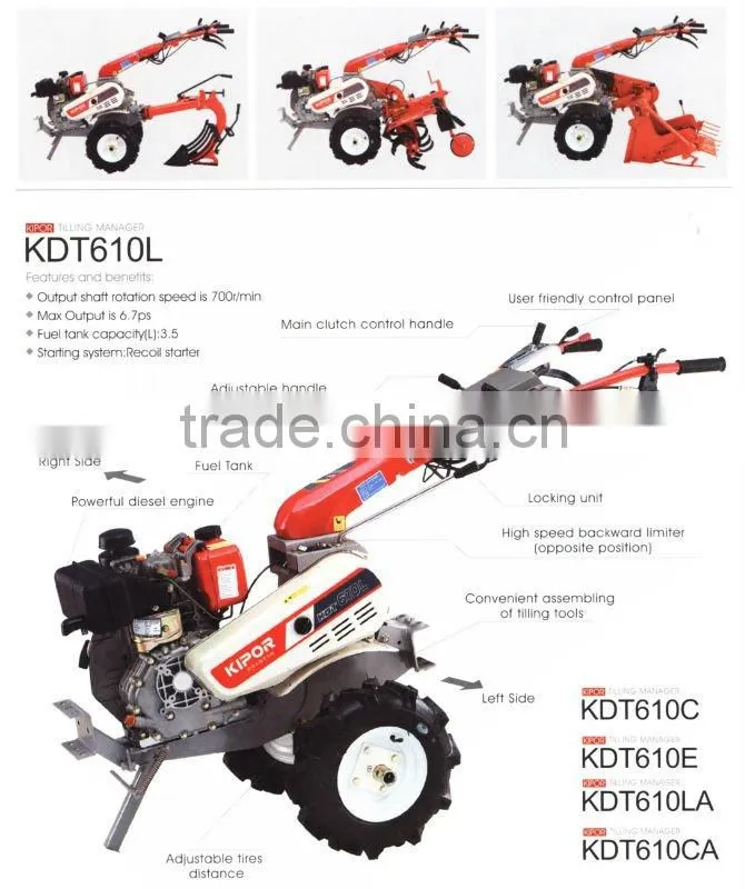 KDT610C power tiller