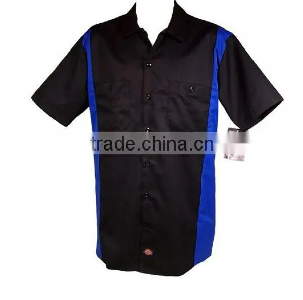mens twill relaxed fit short sleeve shirt med-3XL
