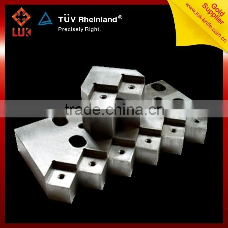 Recycled PP PE HDPE PET shredder and crusher stationary knife