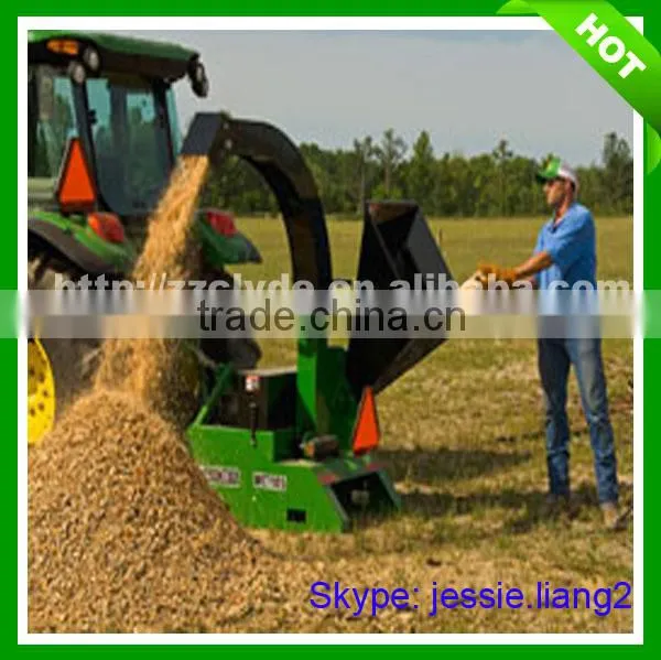 Hydraulic feeding industrial wood shredder chipper tractor wood chipper for sale