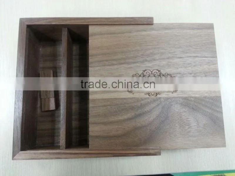 Wooden box usb,customize wooden usb flash drive,wooden usb 2.0 flash drive