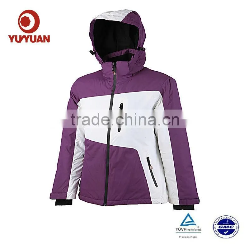2015 new hot sale Mens Nylon Waterproof Breathable Colorful Ski Jacket