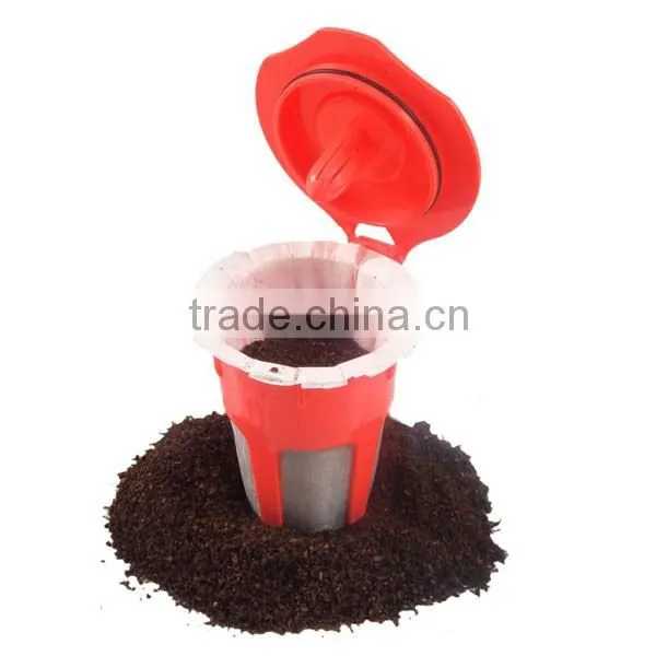 Customized color Keuring k cup/ k-carafe with etching gold mesh hot selling