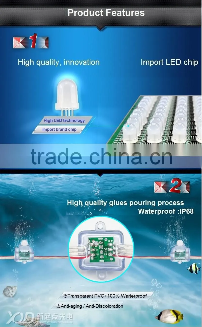 square size led pixel light for bright led signs ws 2811 ucs1903 use dj sound effects