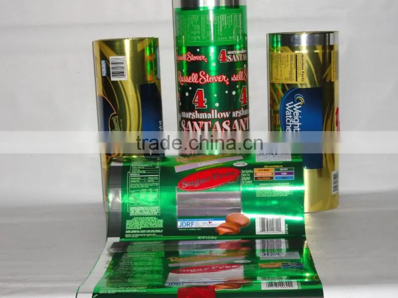 Custom pet lamination roll film for food packing machine
