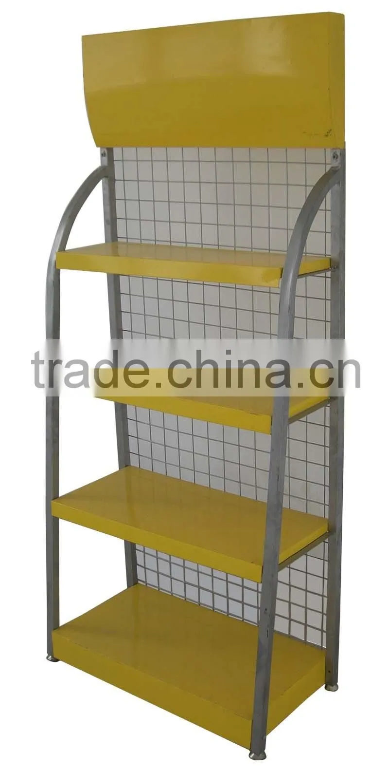 Factory flooring stand lubrication oil display rack car metal lube slushing compound display shelf