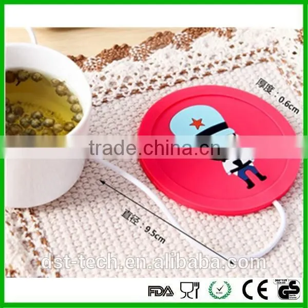 Promotional best quality cardboard soft pvc tea cup coaster