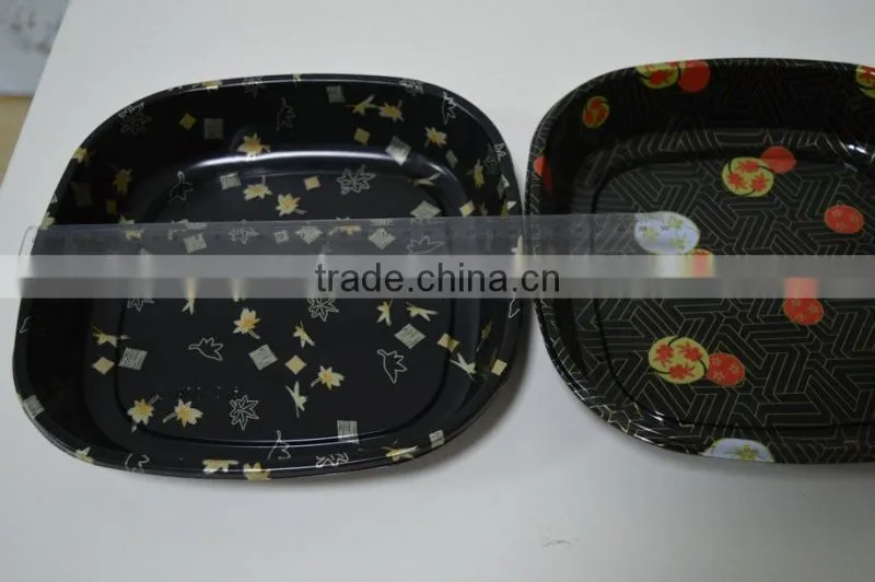 Disposable packaging PS Plastic Sushi take away box Sushi box with clear lid