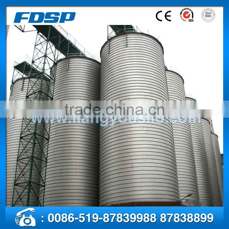 FDSP designing Galvanized Steel Grain Storage Silo rice husk silo
