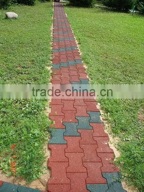 2015 new safety EN1177 certificate recycled rubber floor tiles for playground