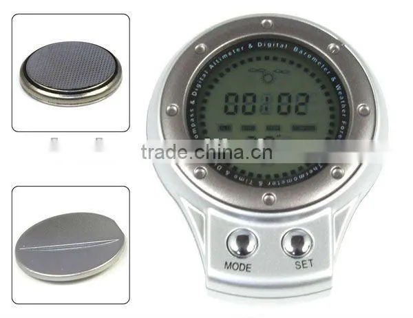 6 In1 Multifunction digital Compass thermometer time Barometer Altimeter Outdoor