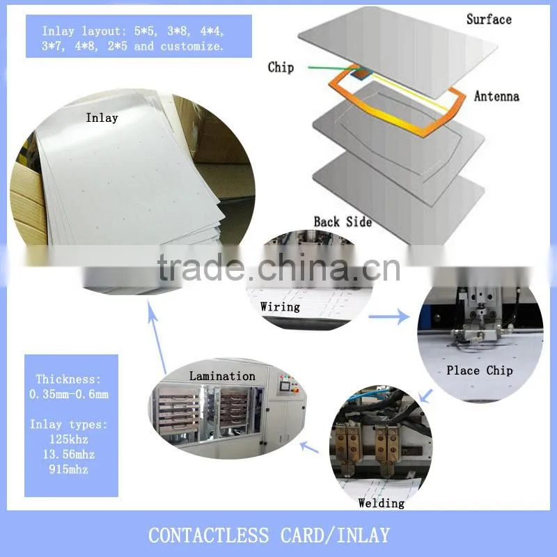special designed pvc business card with cube hole