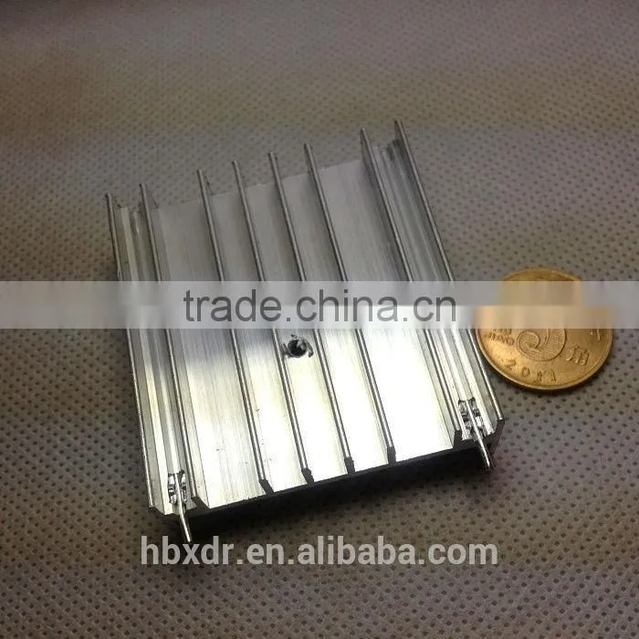 Most welcomed and 6063 extruded aluminium heatsink with CNC machining