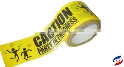 high quality pe woven cloth printed barricade caution tape