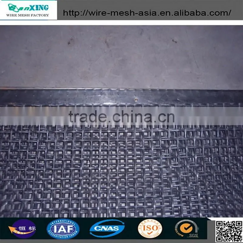 Plated Crimped wire mesh/ Quarry screen/vibrating screen mesh